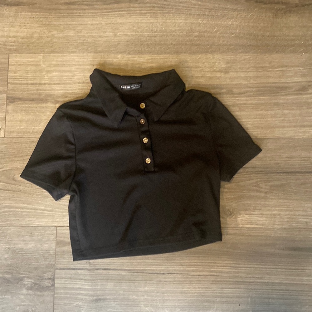 Brand New Collared Crop Top!